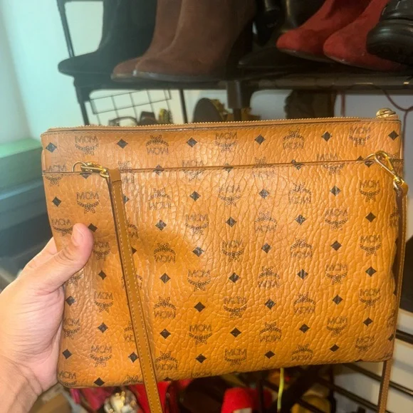 CROSSBODY POUCH IN VISETOS ORIGINAL Crossbody Bags